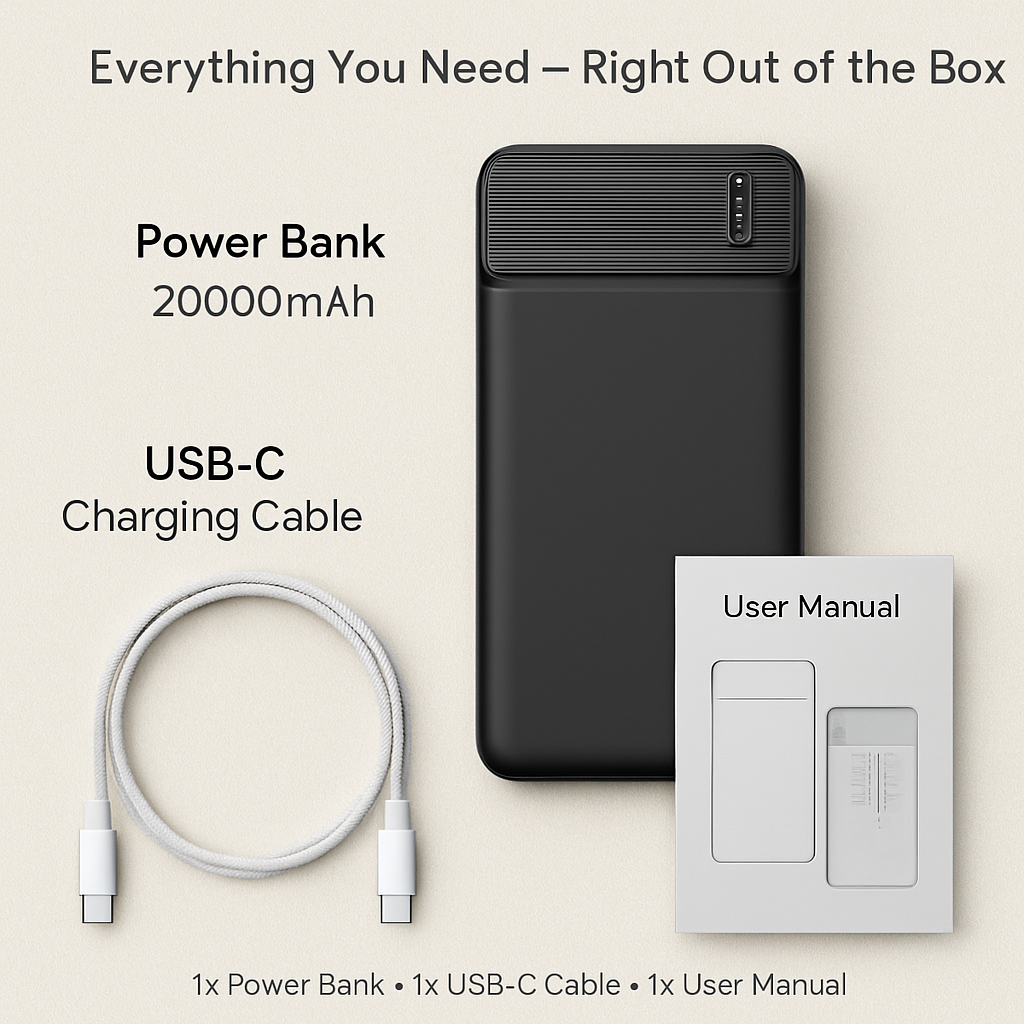 30000mAh Fast Charging Power Bank for Travel